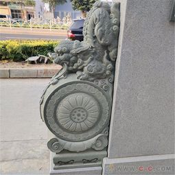 石雕拴馬樁 青石仿古獅子造型，融合鎮(zhèn)宅招財與室內(nèi)裝飾的藝術(shù)